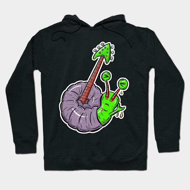 Rock Snail! Guitar Or Mollusc? Hoodie by Squeeb Creative